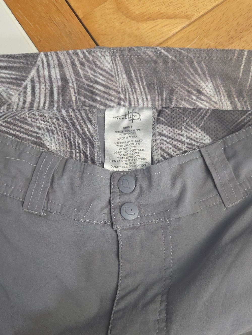 Reel Life Men's Gray Performance Shorts